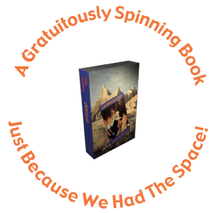 A gratuitously spinning book, because...well, why not?
